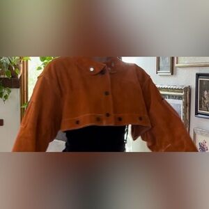 Crop top - suede jacket